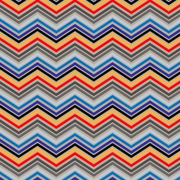Colorful Zigzag Pattern