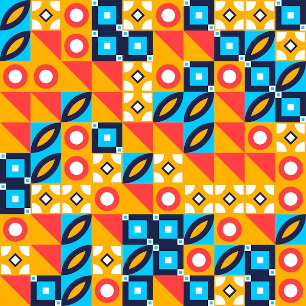 Colorfull Geometric shape based pattern art