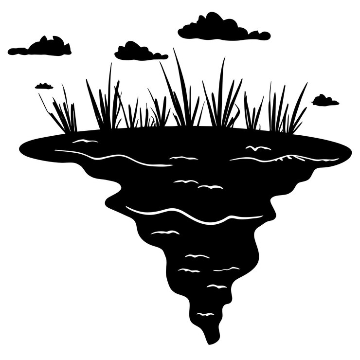 Vektor coloring page design nature or city or camp or tent