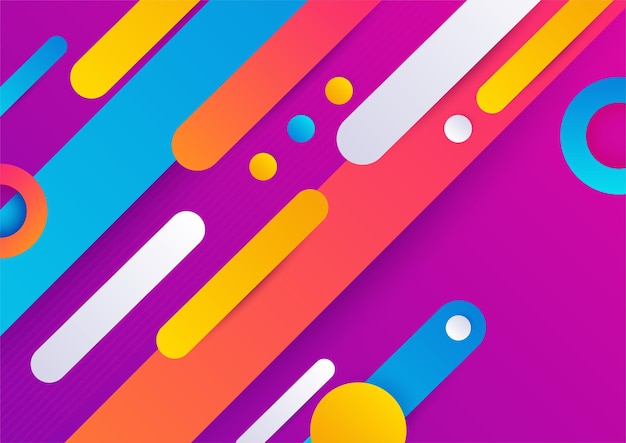 Colourful abstract background Modern abstract covers minimal covers design Colorful geometric background vector illustration