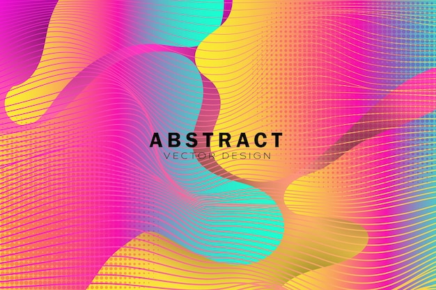 Colourful geometric background Liquid colour background design Fluid shapes composition