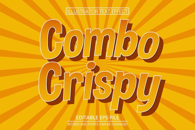 combo crispy text effecteditable text effect