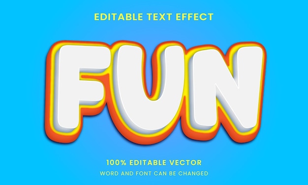 Comic fun editable text effect