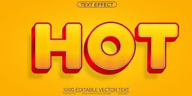 Comic Hot Editable and Scalable Text Effect