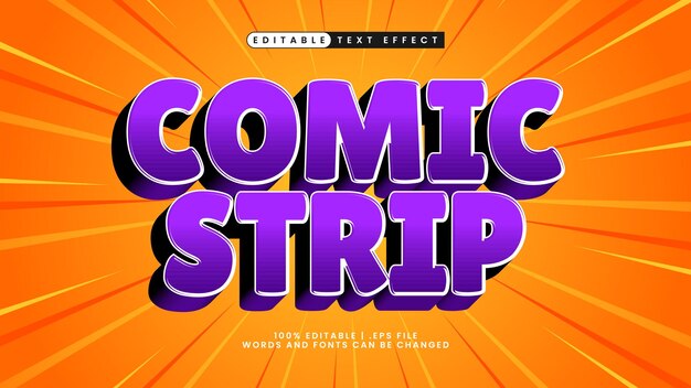 comic strip text effect