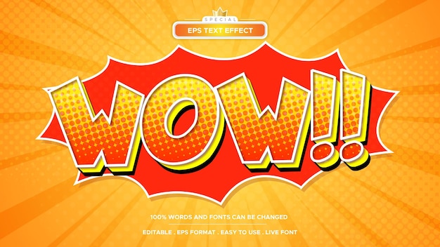 Comic Wow Text effect