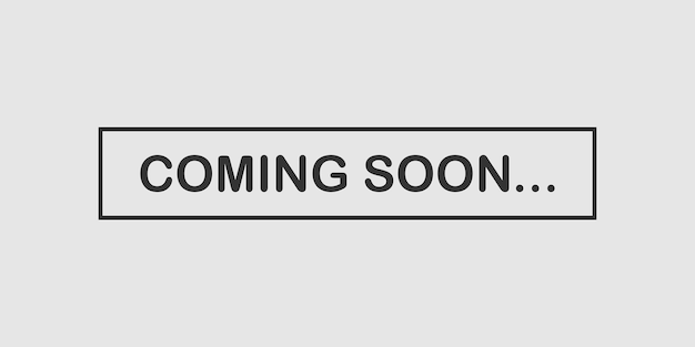 coming soon banner icon in flat style promotion label vector illustration on isolated background open poster sign business concept