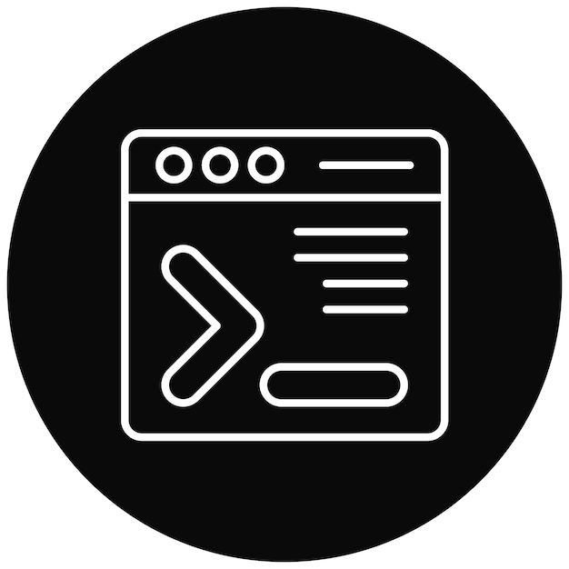 command line icon vector image can be used for computer programming