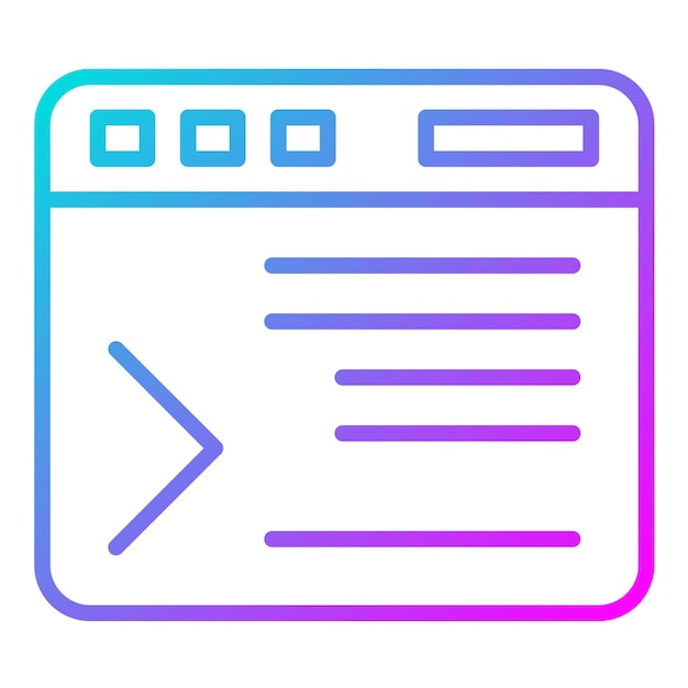 Command Line Vector Illustration Style