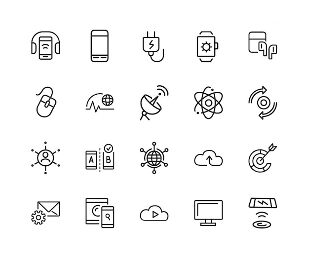 Communication icon set