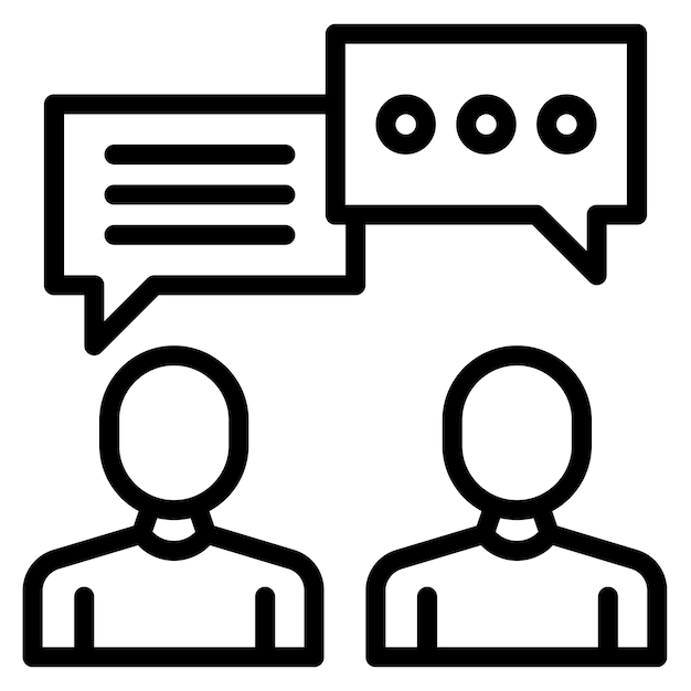 communication icon vector image can be used for data science