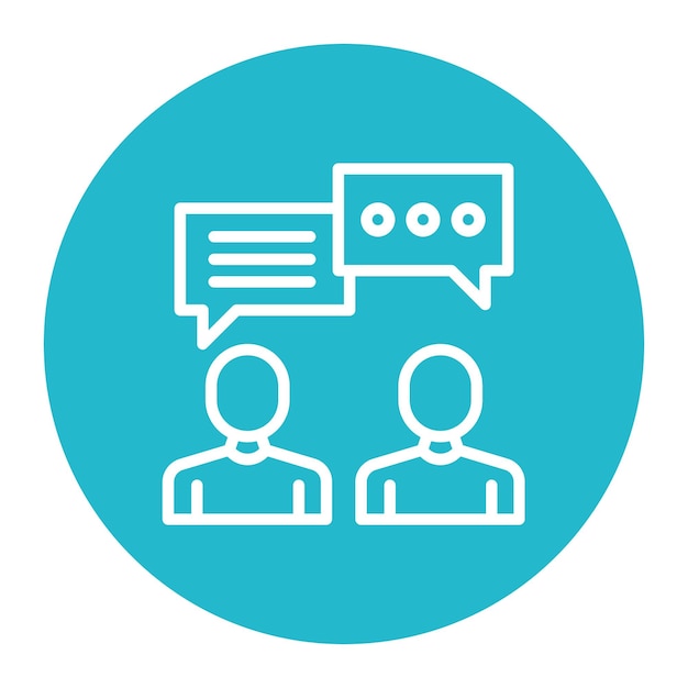 communication icon vector image can be used for data science