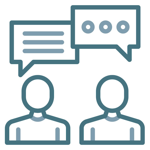 communication icon vector image can be used for data science