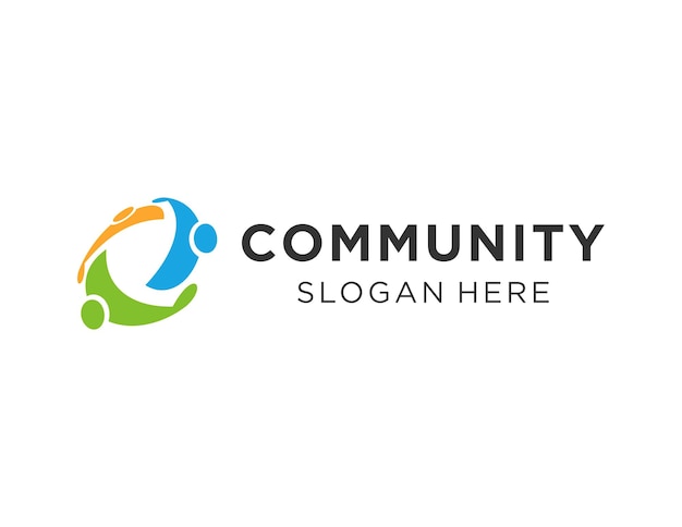 community logo design created using the corel draw 2018 application with a white background