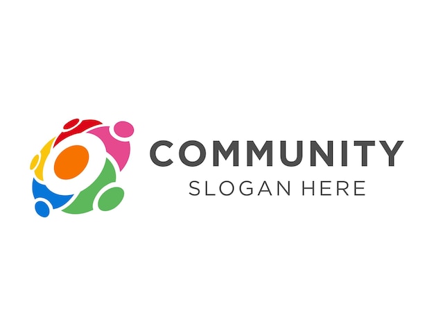 community logo design created using the corel draw 2018 application with a white background