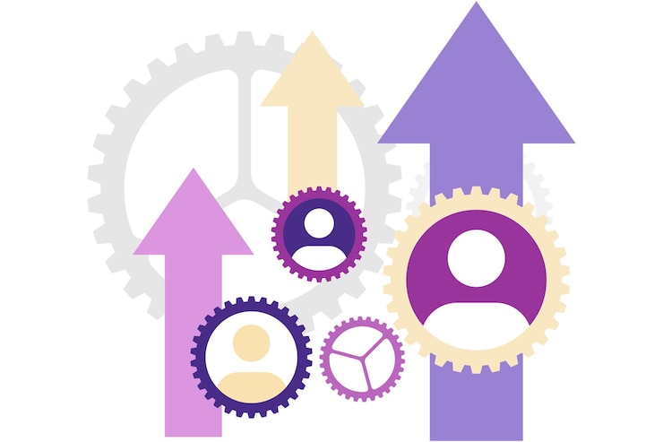 Vektor company operational efficiency corporate strategy illustration and report