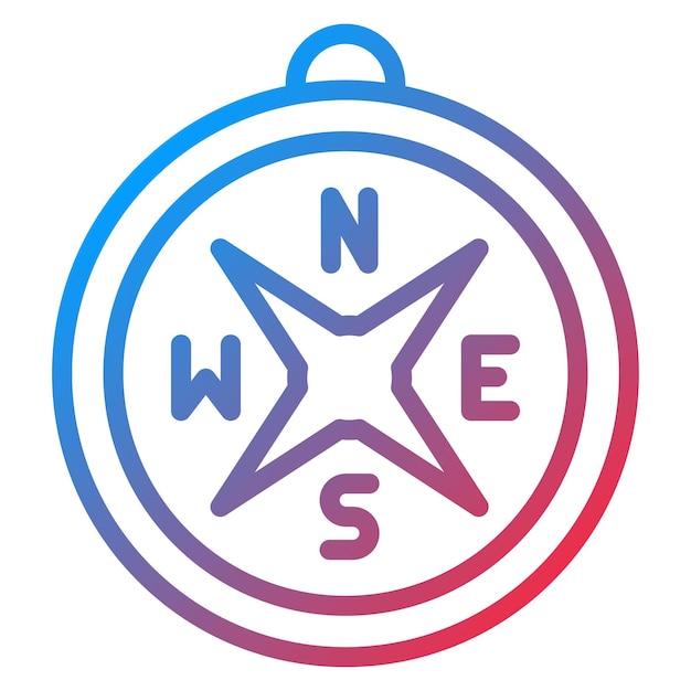 compass icon vector image can be used for mining and crafting