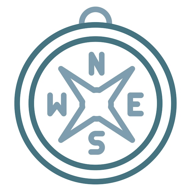 compass icon vector image can be used for mining and crafting