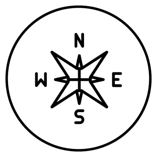 compass rose icon vector image can be used for cruiser