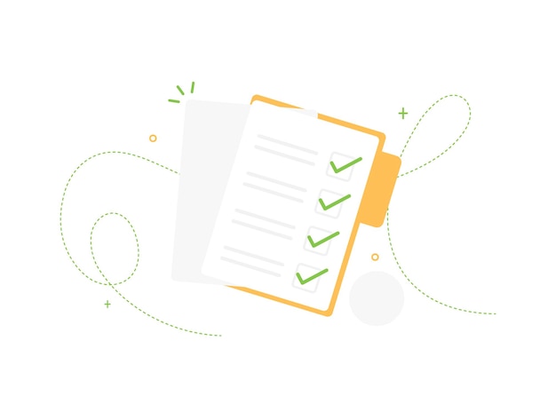 completed task list documents in folder