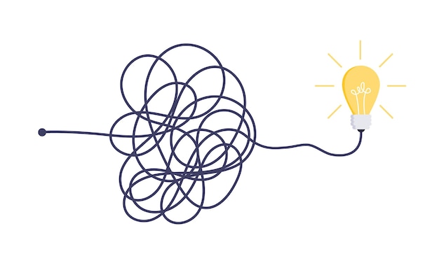 Complex easy simple way from start to idea Chaos simplifying problem solving and business solution
