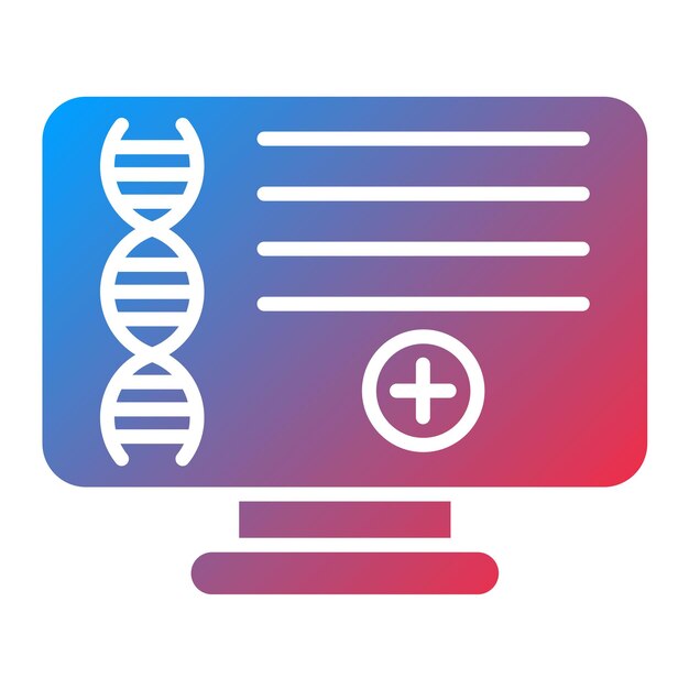computational biology icon vector image can be used for bioengineering