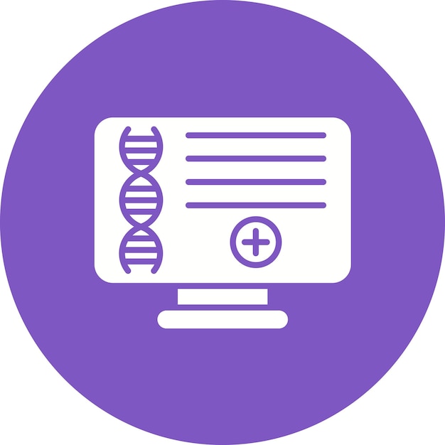 Computational Biology icon vector image Can be used for Bioengineering
