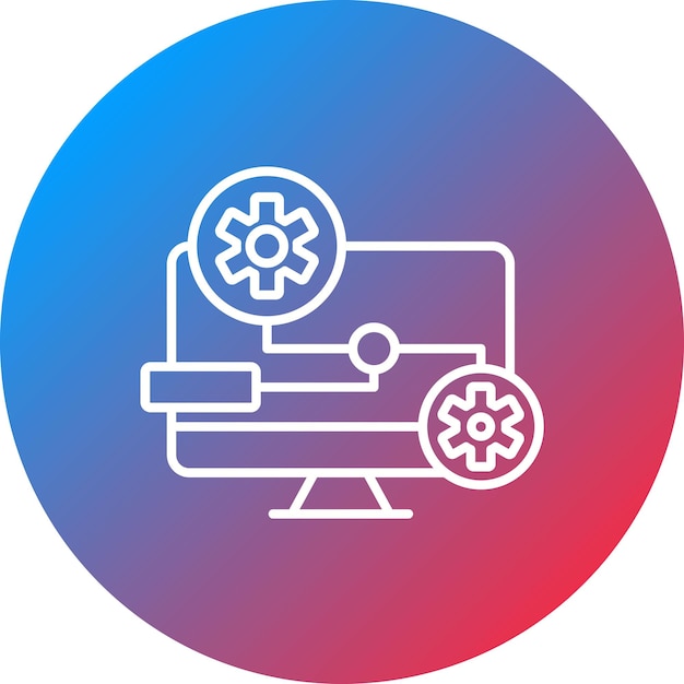 computer aided design icon vector image can be used for factory