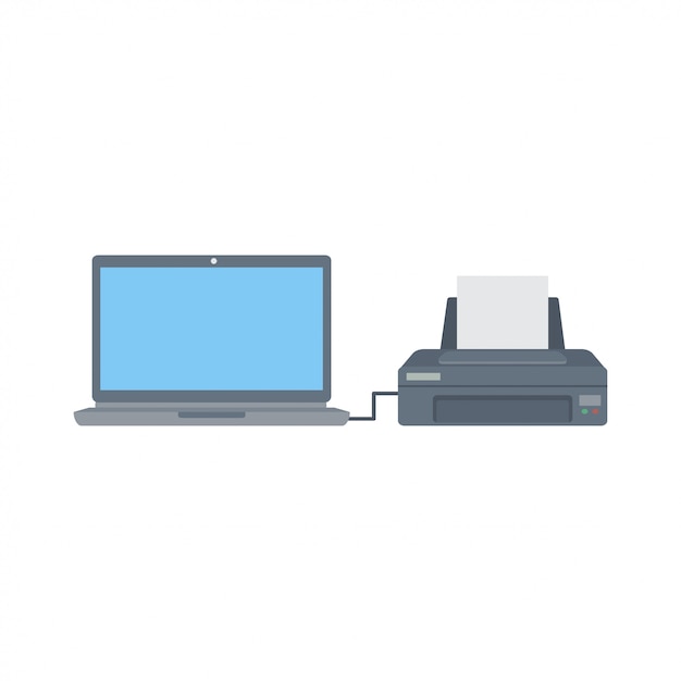 Computer and printer flat 