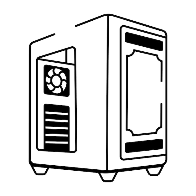 Computer Case Illustration