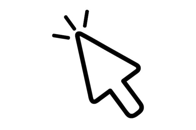 computer cursor click icons vector