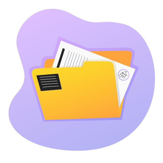 Computer folder with signed documents