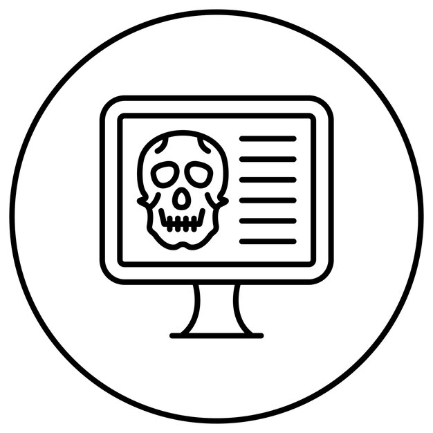 computer hacked icon vector image can be used for security