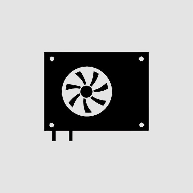 computer hardware components parts and devices featuring graphics processing unit gpu vector design