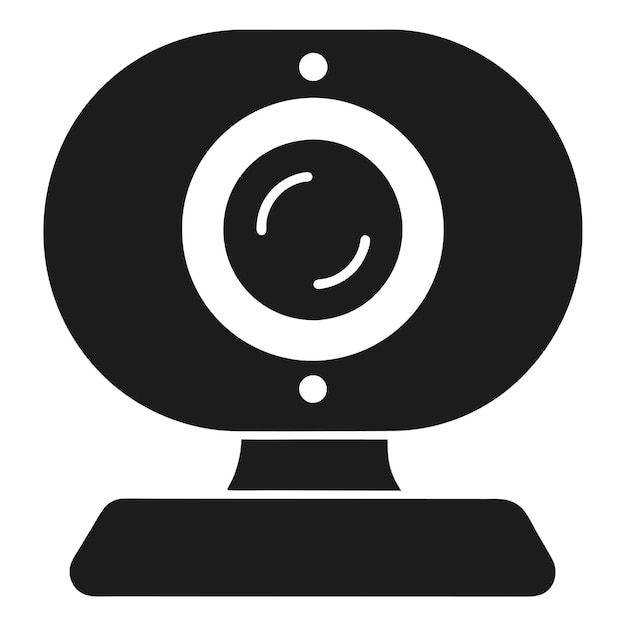 Computer Hardware Components Parts and Devices Featuring Webcam Vector Style Design