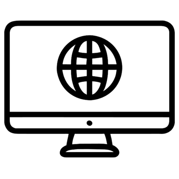 computer icon outline