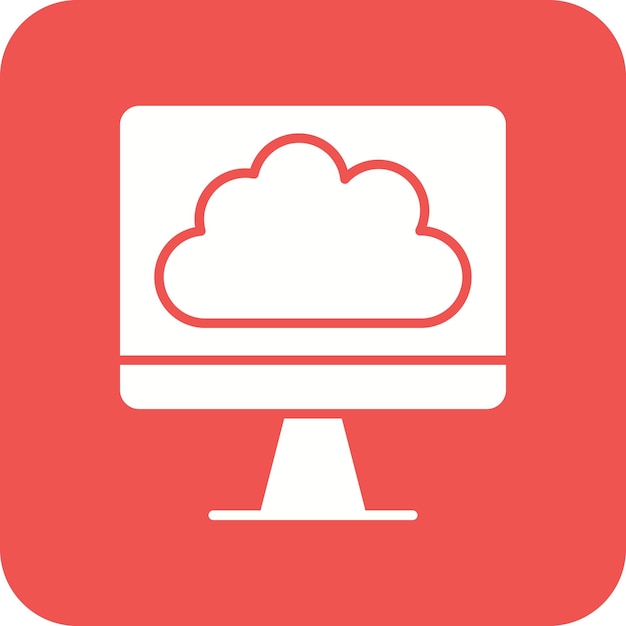 Computer icon vector image Can be used for Cloud Computing