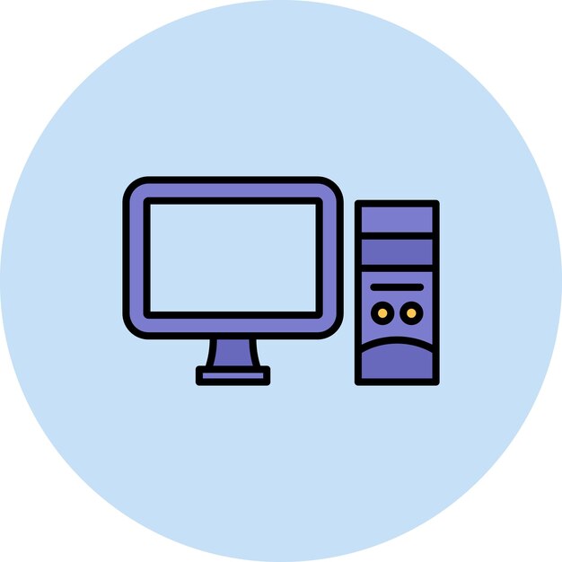 Computer icon vector image Can be used for Productivity