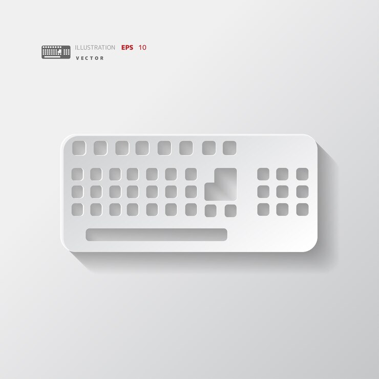Vektör computer keyboard vector web icon