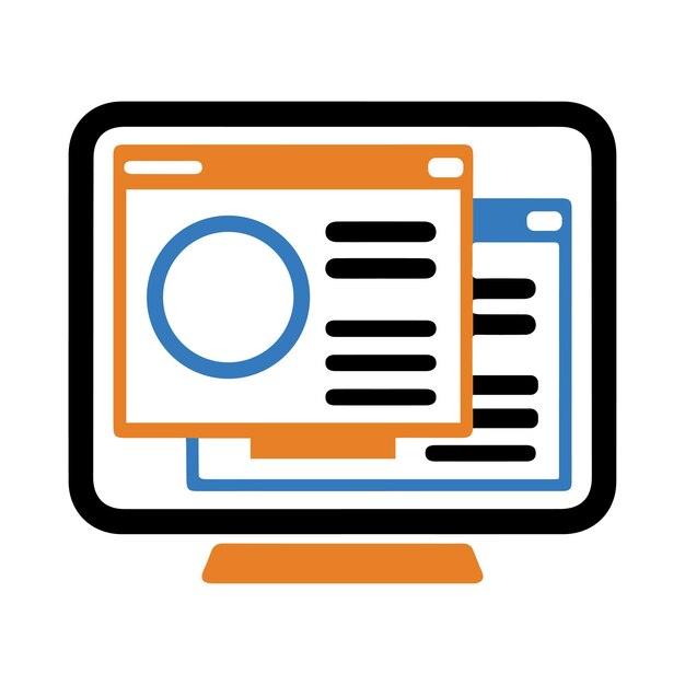 computer monitor website web design website design icon