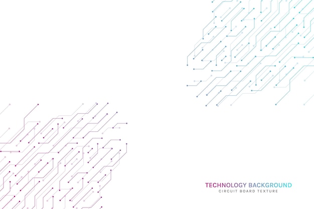 computer motherboard background with circuit elements for technology and engineering illustration