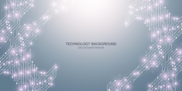 computer motherboard vector background with circuit board electronic elements electronic texture for...