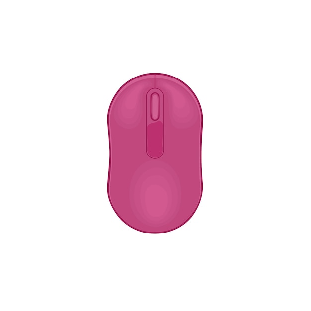 computer mouse flat vector isolated on white background element for back to school office concept