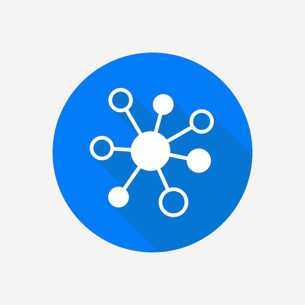 computer network flat vector icon connection icon