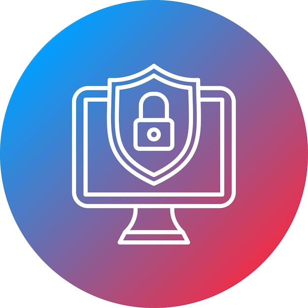 Computer Security icon vector image Can be used for Protection and Security