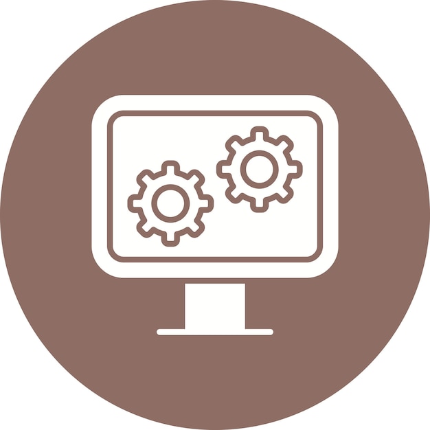 computer settings icon vector image can be used for web marketing