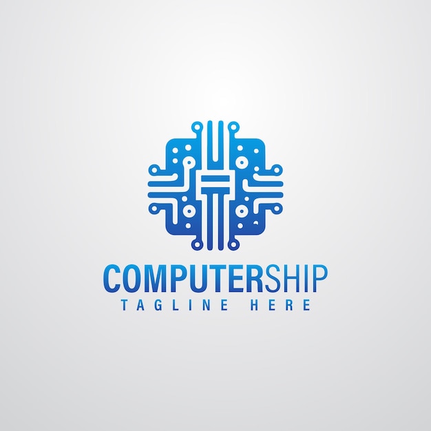 computer ship logo