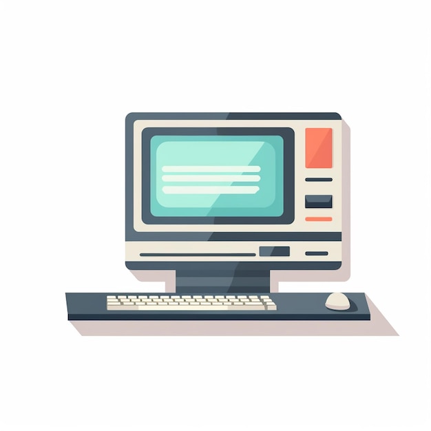 computer technology pc screen desktop isolated internet monitor laptop display digital bu