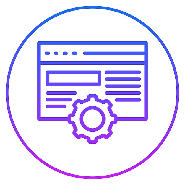 Computer Website Vector Illustration