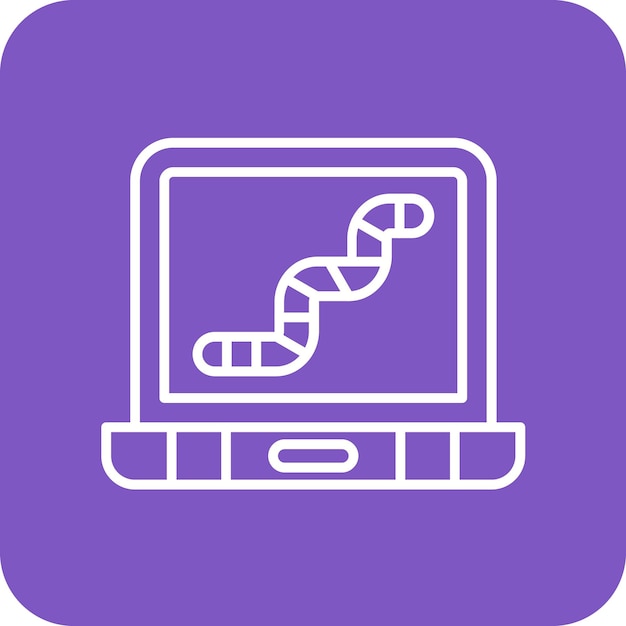 computer worm icon vector image can be used for cyber security